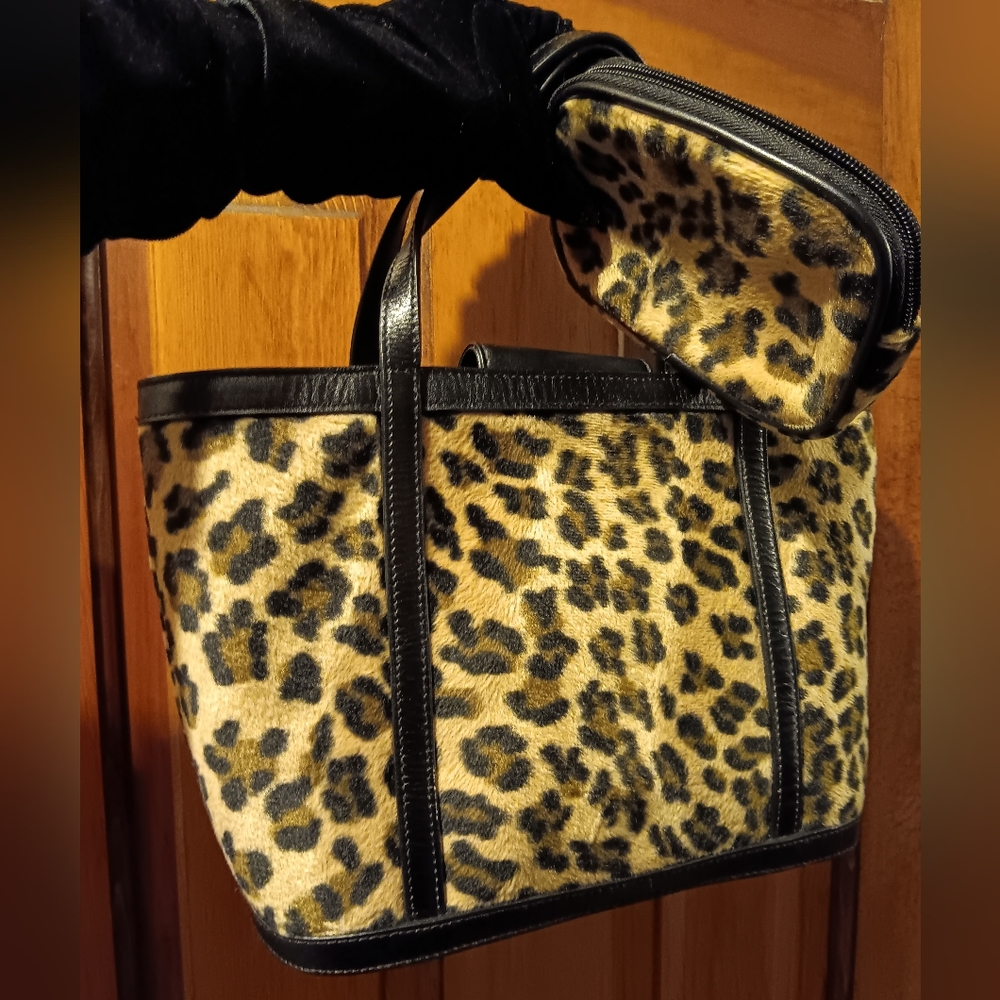LEOPARD TOTE & MINI BAG (NWOT)